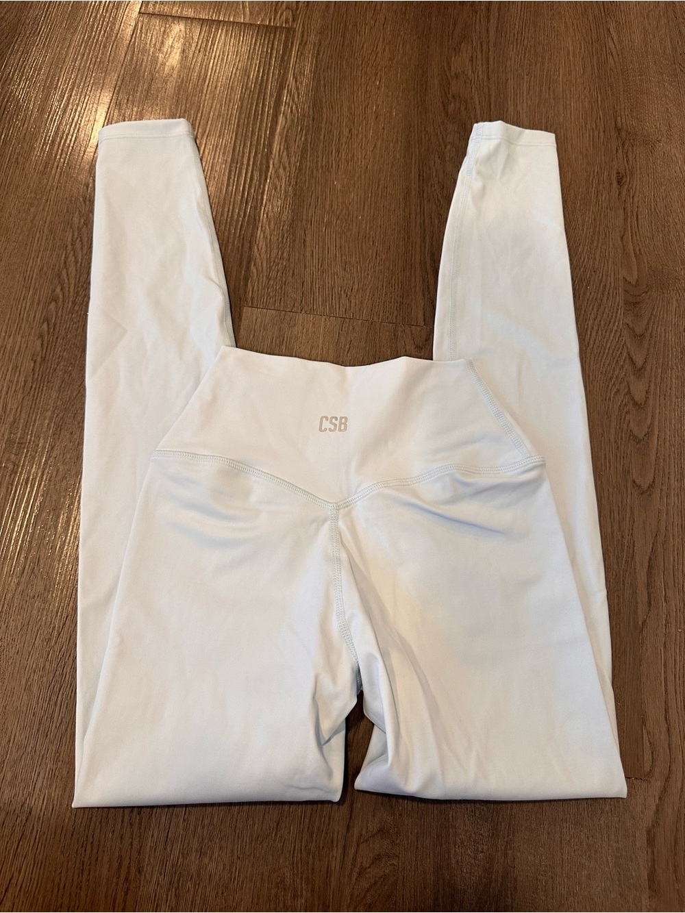 Crop shop boutique pastel blue leggings